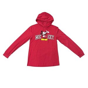 Authentic Disney Mickey Mouse Pullover Hoodie Adult Size Small